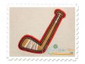 Hockey Stick Applique Double Satin