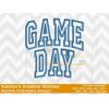 Game Day Arched Applique Embroidery