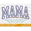 Mama Arched Applique with Baseball Stitches - 4 Sizes Only / Katelyns Kreative Stitches