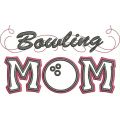 Bowling Mom Applique with a Twist Snap Shot