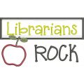 Librarians Rock Chalkboard Applique Snap Shot