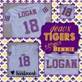 Tiger Jersey Sample - Stitched by Heathers Handiwork Custom Embroidery