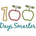 100 Days Smarter Applique Snap Shot