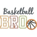Basketball BRO Applique Snap Shot