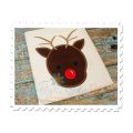 Reindeer Head Applique without Bow