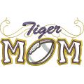 Tiger Mom Applique with Football Snap Shot