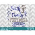 Faith Family and Football SVG