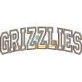 Grizzlies Arched Applique Snap Shot