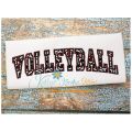 Volleyball Arched Applique
