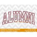 Alumni Arched Applique Embroidery
