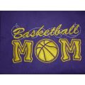 Basketball Applique Mom with a Twist