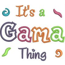 It's a Gama Thing Applique Snap Shot