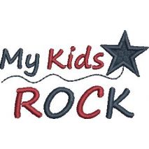 My Kids Rock Satin Snap Shot 4x4