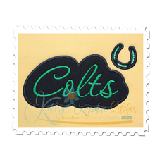Colts Applique Script
