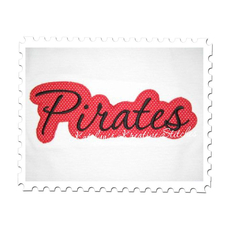 Pirates Applique Script stitched by Laurie Creech