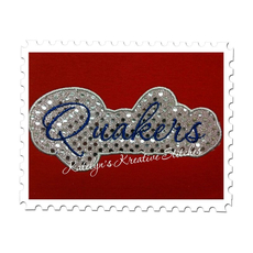 Quakers Applique Script stitched by Beth Meyers