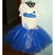 Wildcats Applique Script Tutu by Kreations for Kids
