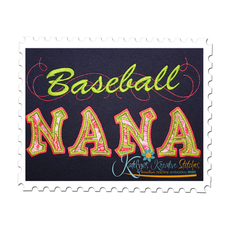 Baseball Nana Applique with a Twist