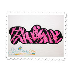 Predators Applique Script Satin