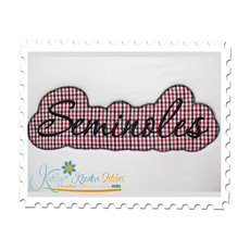 Seminoles Applique Script Zig Zag