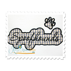 Spoofhounds Applique Script Satin