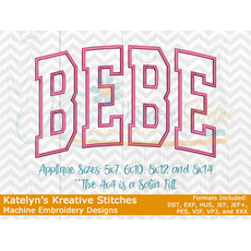 Bebe Arched Embroidery