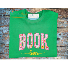 Book Lover Arched Embroidery