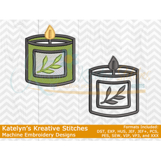 Candle - Filled and Outline Versions