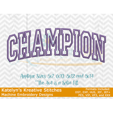 Champion Arched Embroidery