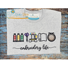 Embroidery Life Icon Embroidery (ver 1) - Filled and Outline Versions
