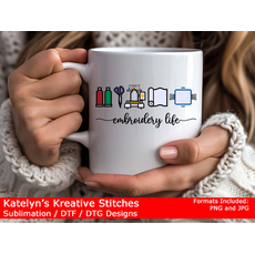 Embroidery Life Icon (ver 2) - Sublimation / DTF