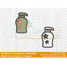 Lotion Bottle - Filled and Outline Versions