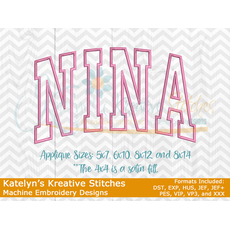 Nina Arched Embroidery