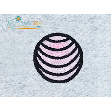Exercise Ball Embroidery Design