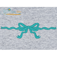 Straight Ribbon Bow Embroidery