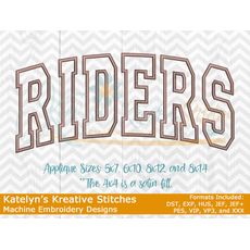 Riders Arched Embroidery