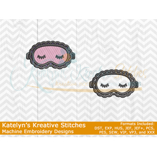Sleeping Mask - Filled and Outline Versions
