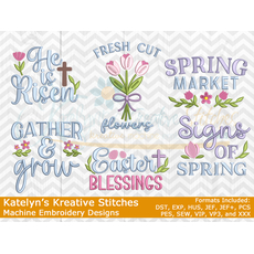 Spring Farmhouse Embroidery Bundle