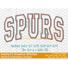 Spurs Arched Embroidery