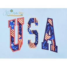 USA Arched Embroidery