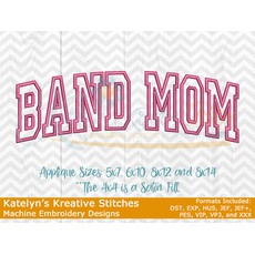 Band Mom Arched Embroidery