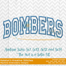 Bombers Arched Embroidery