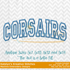 Corsairs Arched Embroidery