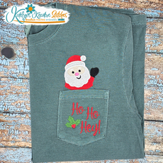 Santa Ho Ho Hey - Pocket Peekers Embroidery Design