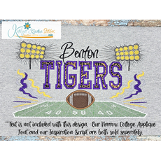Stadium Lights Football Applique