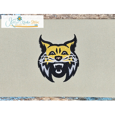 Wildcat Head Icon Embroidery