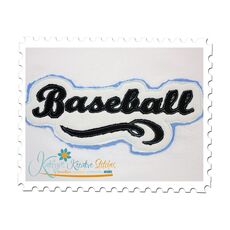 Baseball Distressed Applique