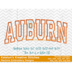 Auburn Arched Embroidery