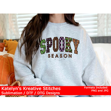 Spooky Season Arched Damask - Sublimation / DTF