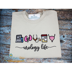 Urology Life Icon Embroidery - Filled and Outline VersionsUrology Life Icon Embroidery - Filled and Outline Versions